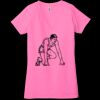 Ladies' Jersey Short-Sleeve Deep V-Neck T-Shirt Thumbnail