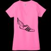 Ladies' Jersey Short-Sleeve Deep V-Neck T-Shirt Thumbnail