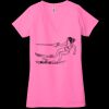 Ladies' Jersey Short-Sleeve Deep V-Neck T-Shirt Thumbnail