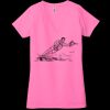 Ladies' Jersey Short-Sleeve Deep V-Neck T-Shirt Thumbnail
