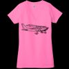 Ladies' Jersey Short-Sleeve Deep V-Neck T-Shirt Thumbnail
