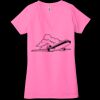 Ladies' Jersey Short-Sleeve Deep V-Neck T-Shirt Thumbnail