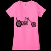 Ladies' Jersey Short-Sleeve Deep V-Neck T-Shirt Thumbnail