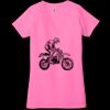 Ladies' Jersey Short-Sleeve Deep V-Neck T-Shirt Thumbnail
