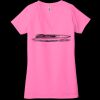 Ladies' Jersey Short-Sleeve Deep V-Neck T-Shirt Thumbnail