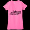 Ladies' Jersey Short-Sleeve Deep V-Neck T-Shirt Thumbnail