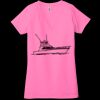 Ladies' Jersey Short-Sleeve Deep V-Neck T-Shirt Thumbnail
