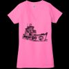 Ladies' Jersey Short-Sleeve Deep V-Neck T-Shirt Thumbnail