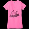 Ladies' Jersey Short-Sleeve Deep V-Neck T-Shirt Thumbnail