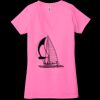 Ladies' Jersey Short-Sleeve Deep V-Neck T-Shirt Thumbnail