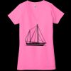 Ladies' Jersey Short-Sleeve Deep V-Neck T-Shirt Thumbnail