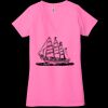 Ladies' Jersey Short-Sleeve Deep V-Neck T-Shirt Thumbnail