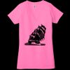 Ladies' Jersey Short-Sleeve Deep V-Neck T-Shirt Thumbnail