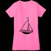 Ladies' Jersey Short-Sleeve Deep V-Neck T-Shirt Thumbnail