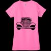 Ladies' Jersey Short-Sleeve Deep V-Neck T-Shirt Thumbnail