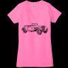 Ladies' Jersey Short-Sleeve Deep V-Neck T-Shirt Thumbnail