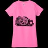 Ladies' Jersey Short-Sleeve Deep V-Neck T-Shirt Thumbnail
