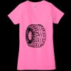 Ladies' Jersey Short-Sleeve Deep V-Neck T-Shirt Thumbnail