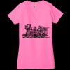 Ladies' Jersey Short-Sleeve Deep V-Neck T-Shirt Thumbnail