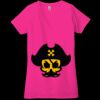 Ladies' Jersey Short-Sleeve Deep V-Neck T-Shirt Thumbnail