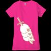 Ladies' Jersey Short-Sleeve Deep V-Neck T-Shirt Thumbnail