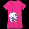 Ladies' Jersey Short-Sleeve Deep V-Neck T-Shirt Thumbnail