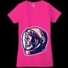 Ladies' Jersey Short-Sleeve Deep V-Neck T-Shirt Thumbnail