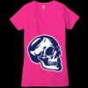 Ladies' Jersey Short-Sleeve Deep V-Neck T-Shirt Thumbnail