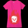 Ladies' Jersey Short-Sleeve Deep V-Neck T-Shirt Thumbnail