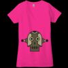 Ladies' Jersey Short-Sleeve Deep V-Neck T-Shirt Thumbnail