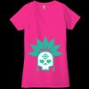 Ladies' Jersey Short-Sleeve Deep V-Neck T-Shirt Thumbnail