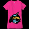 Ladies' Jersey Short-Sleeve Deep V-Neck T-Shirt Thumbnail