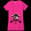 Ladies' Jersey Short-Sleeve Deep V-Neck T-Shirt Thumbnail