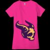 Ladies' Jersey Short-Sleeve Deep V-Neck T-Shirt Thumbnail