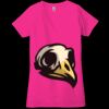 Ladies' Jersey Short-Sleeve Deep V-Neck T-Shirt Thumbnail