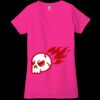 Ladies' Jersey Short-Sleeve Deep V-Neck T-Shirt Thumbnail