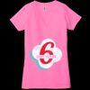 Ladies' Jersey Short-Sleeve Deep V-Neck T-Shirt Thumbnail