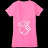 Ladies' Jersey Short-Sleeve Deep V-Neck T-Shirt Thumbnail