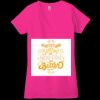 Ladies' Jersey Short-Sleeve Deep V-Neck T-Shirt Thumbnail