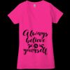 Ladies' Jersey Short-Sleeve Deep V-Neck T-Shirt Thumbnail