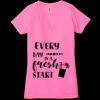 Ladies' Jersey Short-Sleeve Deep V-Neck T-Shirt Thumbnail