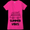 Ladies' Jersey Short-Sleeve Deep V-Neck T-Shirt Thumbnail