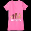 Ladies' Jersey Short-Sleeve Deep V-Neck T-Shirt Thumbnail