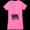 Ladies' Jersey Short-Sleeve Deep V-Neck T-Shirt Thumbnail