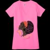 Ladies' Jersey Short-Sleeve Deep V-Neck T-Shirt Thumbnail