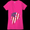 Ladies' Jersey Short-Sleeve Deep V-Neck T-Shirt Thumbnail