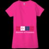 Ladies' Jersey Short-Sleeve Deep V-Neck T-Shirt Thumbnail