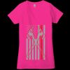 Ladies' Jersey Short-Sleeve Deep V-Neck T-Shirt Thumbnail