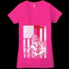 Ladies' Jersey Short-Sleeve Deep V-Neck T-Shirt Thumbnail