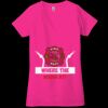 Ladies' Jersey Short-Sleeve Deep V-Neck T-Shirt Thumbnail